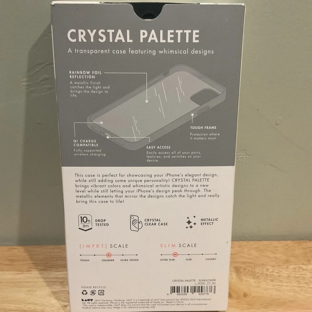 LAIUT IPhone 14 MAX phone case. Transparent case + whimsical design. Brand new!